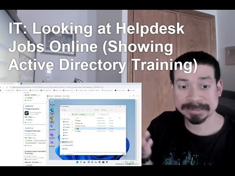 IT: Looking at Helpdesk Jobs Online (Showing Active Directory Training)