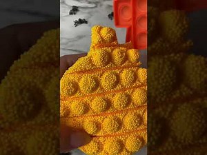 Dollar Tree slime in Halloween pop-it test