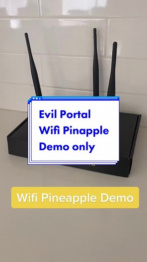 Demo of the WiFi Pineapple evil portal. no data was stolen in the making of this video. Educational purposes only. #hak5