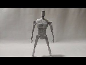 How to make a paper action figure (Part 3) tutorial video.