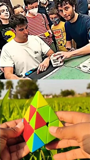 Fast Solve pyramid Cube 😳 #shortvideo #viralshorts #reels