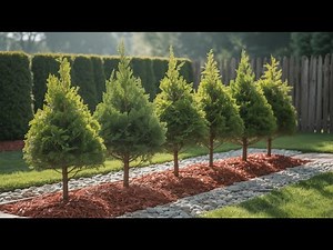 Planting 6 Stunning Evergreens for Year-Round Garden Beauty 🌲 Must-See Landscape Transformation!