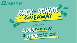 Enter the Back to School giveaway, you could win $1K plus $1K for your school