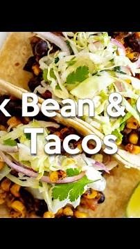 Black Bean and Corn Tacos