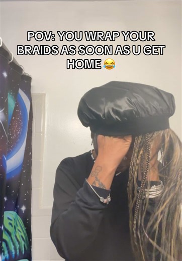The Art of Wrapping Your Braids at Home