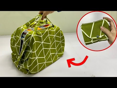 🌹 How to sew a travel bag that can be folded into the size of your hand