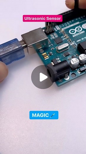arduiNote on Instagram: "Making Magic with this Arduino Project using a Ultrasonic Sensor and a LED Strip #arduino #diy #electronics #electrician #technology #engineering"