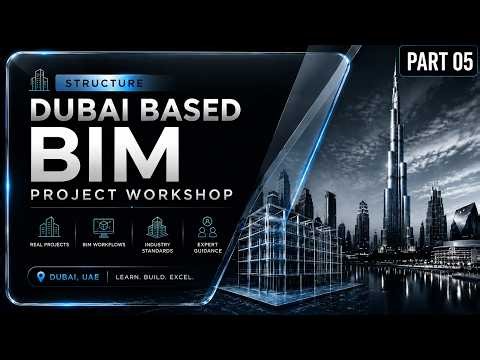 15-Modeling Ground Floor Beams | Complete Dubai BIM Villa Project Series | Structure BIM