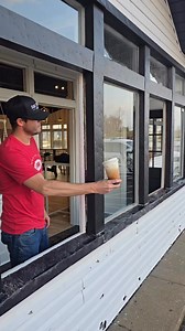 Our dreams of a drive thru window were short lived. However, we didn’t let a bad situation get us down. We are all boarded up now. Yes, we are missing a couple of windows and hope to get them replaced soon, but we still plan on having great vibes! | Red Swing Coffee