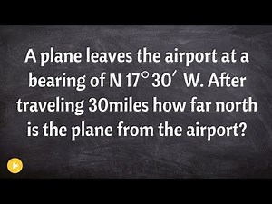 Word Problem with bearings, distance traveled
