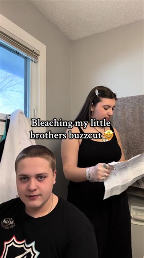 Bleaching My Brother's Buzzcut: A DIY Hair Transformation