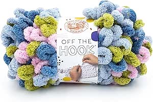 Lion Brand Yarn Off The Hook Yarn for Knitting and Crocheting, Free Fall, 1 Pack