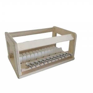 12 Wire Wooden Soap Cutter, Loaf Soap Cutter, Multi Soap Cutter, Color Beige (1 1/8'' = 28,56mm)