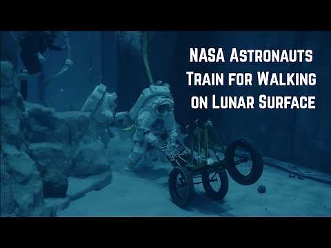 NASA Astronauts Train for Walking on Lunar Surface