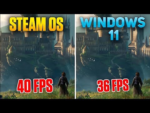 SteamOS vs Windows 11 - Hogwarts Legacy - Steam Deck