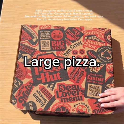 A large pizza with five toppings for just $10. Simple, satisfying, and built how you like it. | Pizza Hut