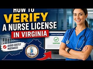 How to verify a nurse license in Virginia