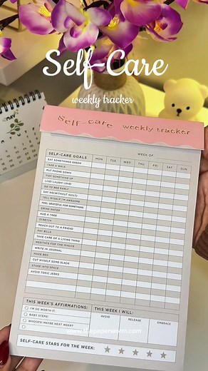 “You are the most important person in your life! Prioritize yourself and stay on top of your self-care with our weekly self-care planner. ✨💖 #SelfCare #PlannerLife”