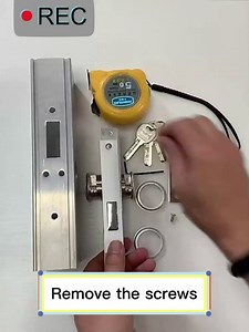 Storefront Door Mortise Lock Cylinder Mortise Commercial Storefront Door - Double Cylinder Deadbolt Lock Set - Double Keyed Mortise Cylinder Straight Tongue (1.73~1.9 inch) (Straight Tongue)