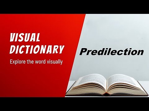 Predilection Meaning | Predilection Definition | Predilection Pronunciation | Visual Dictionary