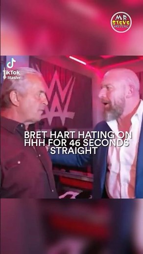 Bret Hart HATING on Triple H for 46 Seconds Straight #BretHart #WWE #TripleH