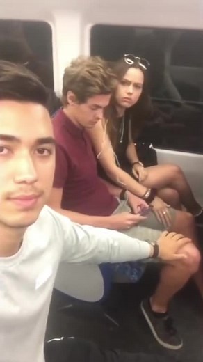 Touching People’s Legs On The Train #2! 😝🙊 #prank #pranks | pranks