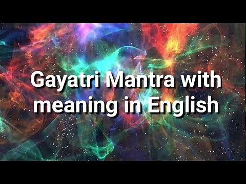 Gayatri Mantra with meaning in English