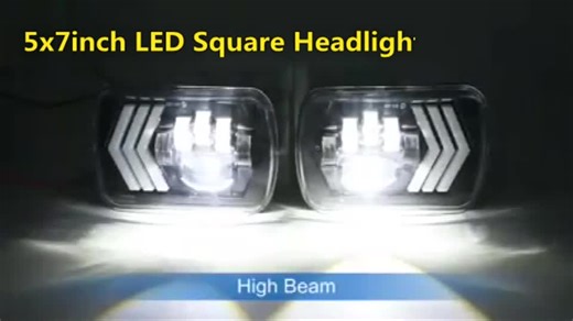 11-Four pattern - High low beam & DRL & red atmosphere light & sequential amber turn signal light #ledlight #rgb #trending #fyp