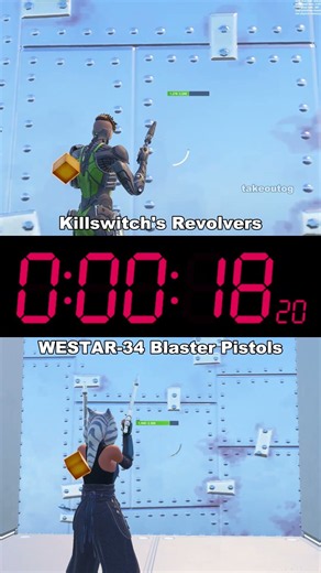 Killswitch's Revolvers🎯Vs WESTAR-34 Blaster Pistols🤠|#fortnite #fortniteog #gaming #earclacks #fncs