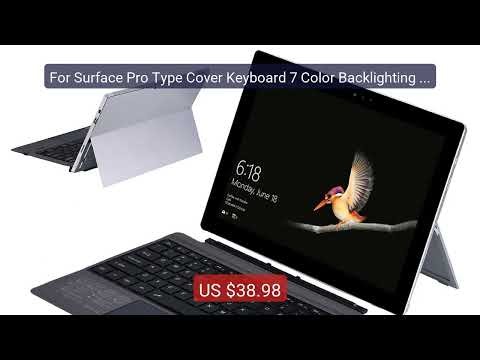 For Surface Pro Type Cover Keyboard 7 Color Backlighting BT... — Top Pick 2026 | Unbeatable Price!
