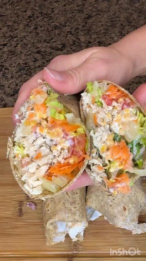 High-Protein Chicken Bacon Ranch wraps are the way to go for an easy grab-and-go meal prep, done in 30 minutes or less, and made 4 meals. First off, I need help with figuring out how to wrap this thing 😂😂. Like I get it, I have a lot of stuff in there, but seriously, why can other people make it work, and I can do this.............this was the best one, I made 4, maybe someday I will post the struggle...... Anyway, this is a high-protein, low-calorie meal you can make to take on the go to spor