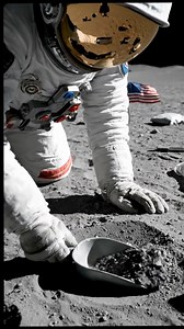 🌕👨‍🚀 Apollo Mission Astronaut Collects Lunar Soil Samples 🚀#NASA #spacexploration #fblifestyles #Amazing #Astronomy | Space Xplore