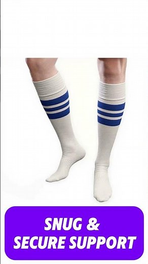 COUVER White & Royal Blue Knee High Sports Socks – Perfect for Baseball & Softball!