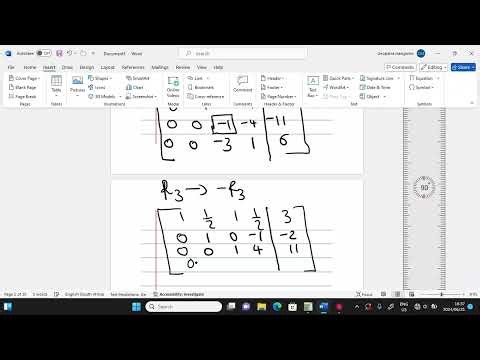 GAUSSIAN ELIMINATION SYSTEMS OF LINEAR EQUATIONS