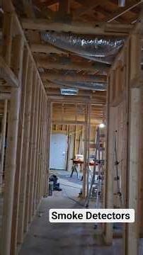 House Build Update: Smoke Detector Installation #howto #diy #firesafety #smokedetector #house