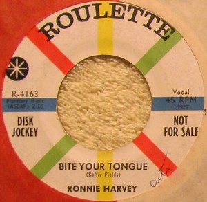 Ronnie Harvey - Bite Your Tongue / Cash A Dollar Bill
