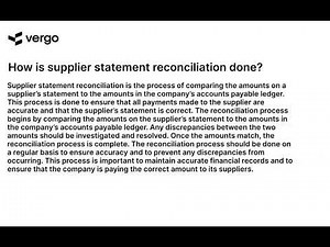 Supplier Statement Reconciliation: A How-To Guide
