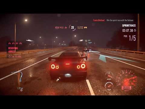 Need For Speed 2016 PC - 1999 Nissan Skyline R34 GT-R V-spec Fully Upgraded Gameplay