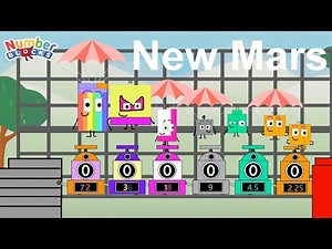 Numberblocks Square on the Moon | The Big Squares Set New Mars