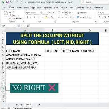 Excel Secret Trick: Combine & Split Data Without Using Any Formula