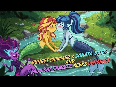 Sunset Shimmer X Sonata Dusk with Midnight Sparkle Seeking Vengeance Equestria Girls FanFic Comic