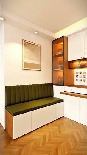 Smart Dining Side Cabinet Design | Space-Saving Home Ideas