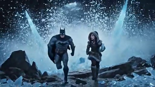 Batman’s Arctic Ascent ❄️ | Batman vs Ice Golem | Full Action Animation