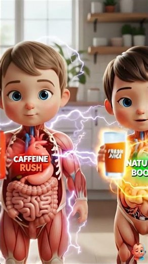 Soft Drink vs Orange Juice — Kids’ Health Animation! ⚡