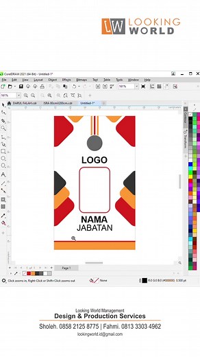 ID Card Design in CorelDRAW #logodesign #coreldraw #idcarddesigns