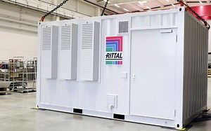 Data centre container with outdoor cooling | Rittal
