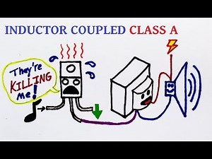 Inductor coupled class A audio amplifier output stage