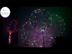 Ballon flottante avec guirlande LED - Déco fêtes et Noël