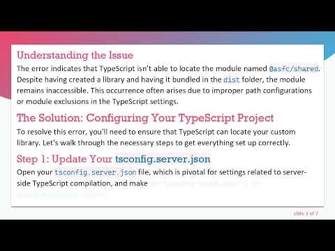Resolving the Cannot find module Error in Angular for Custom Libraries