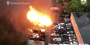 VIDEO: Food truck explodes in Portland